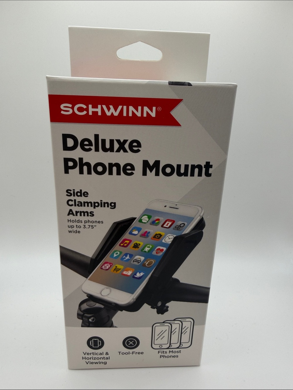 Schwinn Deluxe Phone Mount - White and Black